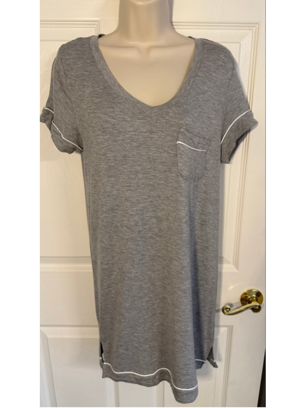 Honeydew Women's Intimates Super Soft Jersey Sleep Shirt in gray size small